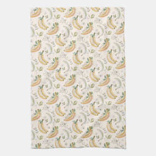 Bananas for Cherries Tea Towel
