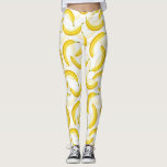 Bananas Leggings<br><div class="desc">Watercolor pattern with bananas.</div>