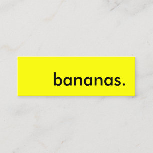 bananas. mini business card
