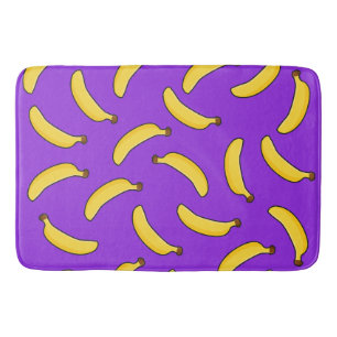 Bananas on Purple Bath Mat
