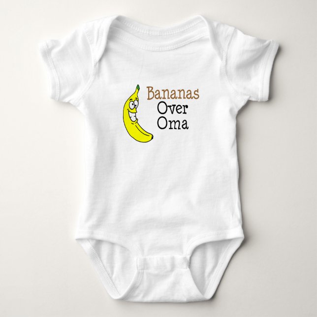 Bananas Over Oma Baby Bodysuit (Front)