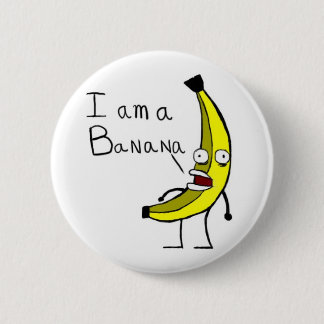 bananas rule 6 cm round badge