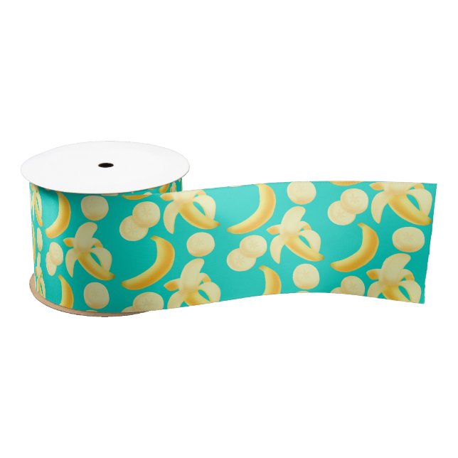 Bananas Satin Ribbon (Spool)