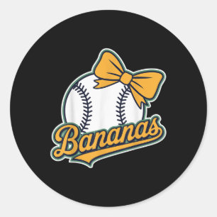Bananas Shirts Last Name Personalised Gifts For Me Classic Round Sticker