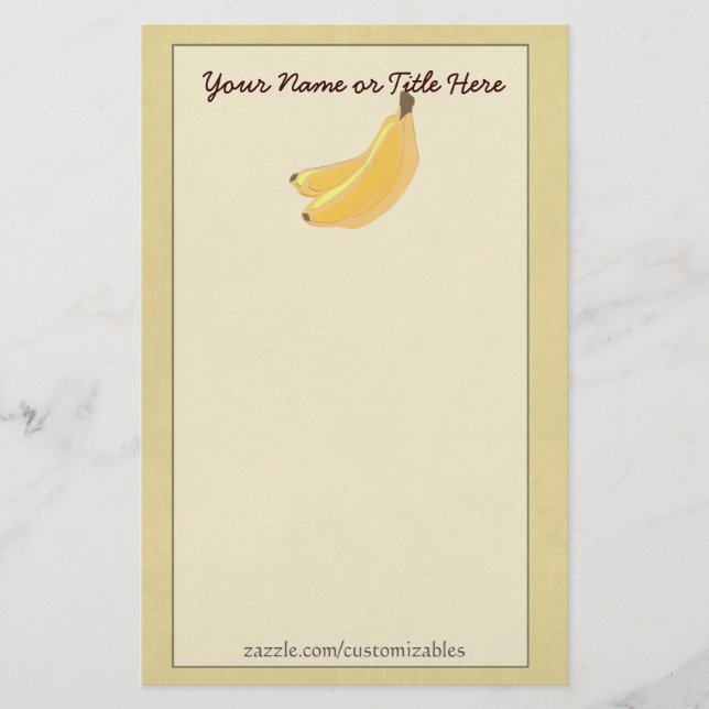 Bananas Stationery (Front)