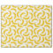 Bananas Tropical Fruit Print, Yellow and White