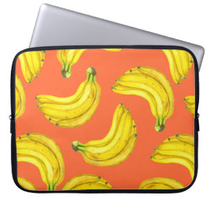 Bananas watercolor laptop sleeve