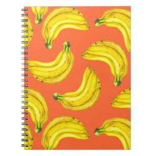 Bananas watercolor notebook