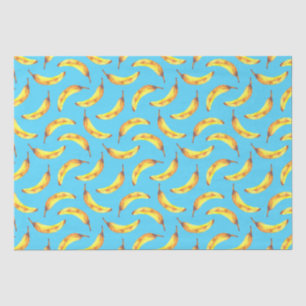 Bananas Watercolor Pattern Tissue Paper