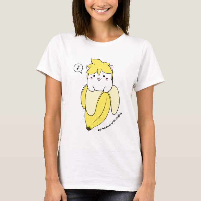 Bananas with cat T-Shirt (Front)