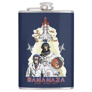 BANANAZA : Space Monkey Team Hip Flask