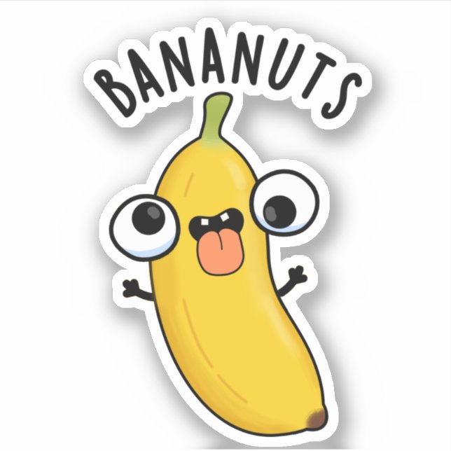 Bananuts Funny Crazy Banana Fruit Pun  (Front)