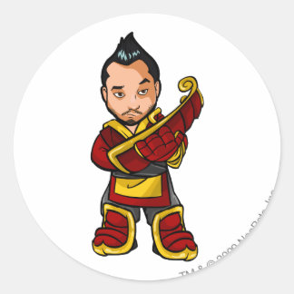 Bancha Ninja Shenkuu Staff Player Classic Round Sticker