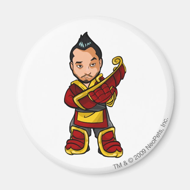 Bancha Ninja Shenkuu Staff Player Magnet (Front)