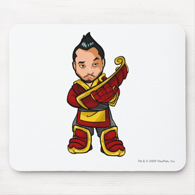 Bancha Ninja Shenkuu Staff Player Mouse Mat (Front)