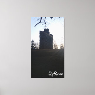 Bancroft towers at sunset canvas print
