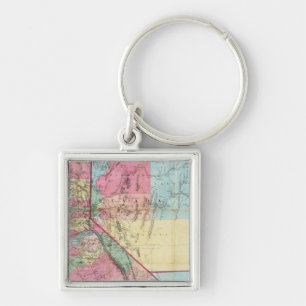 Bancroft's Map Of California, Nevada Key Ring