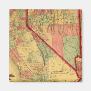 Bancroft's Map Of California, Nevada, Utah Magnet