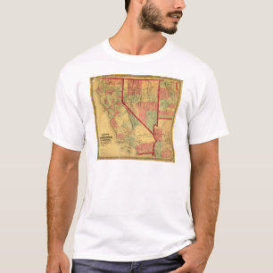 Bancroft's Map Of California, Nevada, Utah T-Shirt