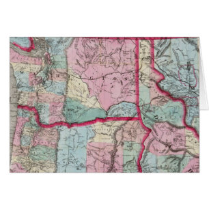Bancroft's Map Of Oregon, Washington, Idaho