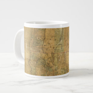 Bancroft's Map Of The Pacific States Large Coffee Mug