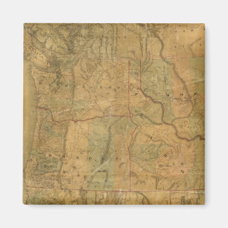 Bancroft's Map Of The Pacific States Magnet