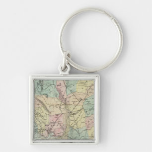 Bancroft's New Map Of Central California Key Ring