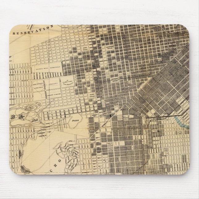 Bancroft's official Guide Map of San Francisco Mouse Mat (Front)