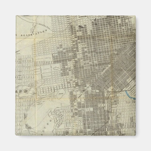 Bancroft's Official San Francisco City Map Magnet (Front)