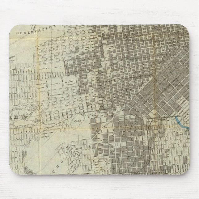 Bancroft's Official San Francisco City Map Mouse Mat (Front)