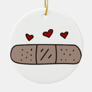 Band Aid Ceramic Tree Decoration