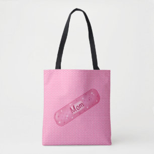 band-aid mom tote bag