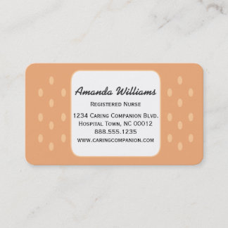 Band-aid Nurse or Caregiver Business Card