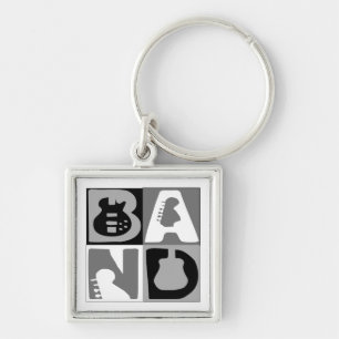 Band Blocks  Key Ring