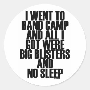 Band Camp Blisters Classic Round Sticker