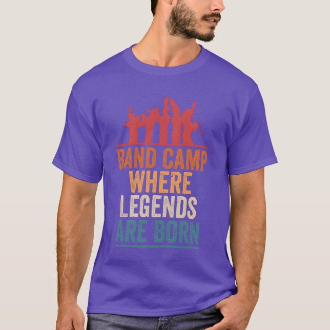 Band Camp Where Legends Are Born Marching Band Orc T-Shirt (Front)