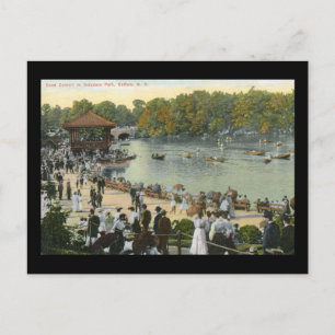 Band Concert, Delaware Park, Buffalo 1911 Vintage Postcard