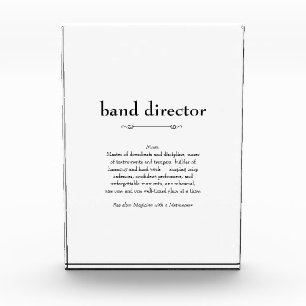 Band Director Definition Thank You Gift Photo Block