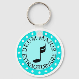 Band Drum Major Gift Key Ring