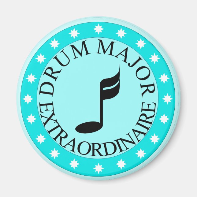 Band Drum Major Gift Magnet (Front)