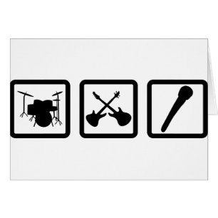 band gear drum guitars mic