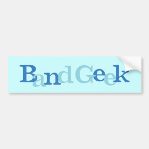Band Geek Bumper Sticker