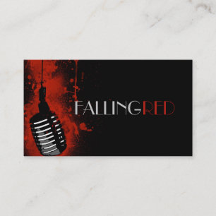 Band Group Vocalist Rock Singer Performer Music Business Card