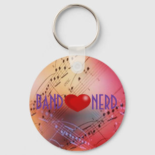 Band *heart* Nerd Keychain