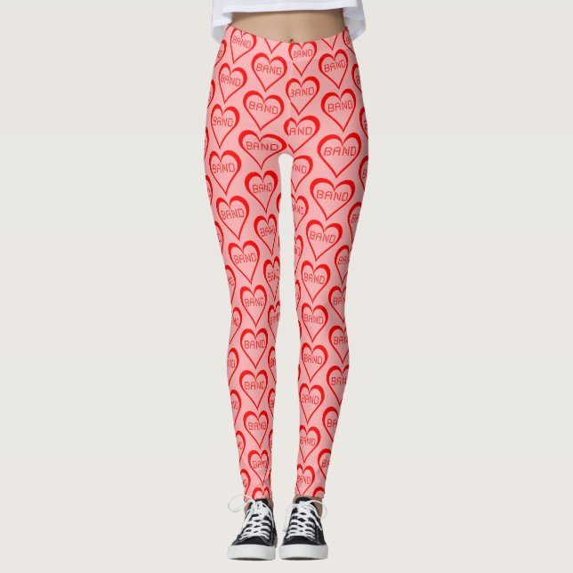 Band Hearts Leggings (Front)