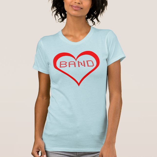 Band Hearts T-Shirt (Front)