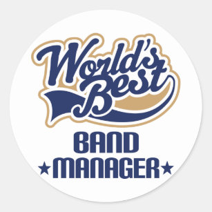 Band Manager Gift Classic Round Sticker