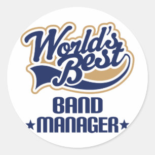 Band Manager Gift Classic Round Sticker