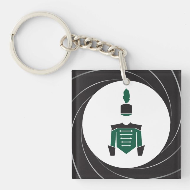 Band - Marching Band Green Key Ring (Front)