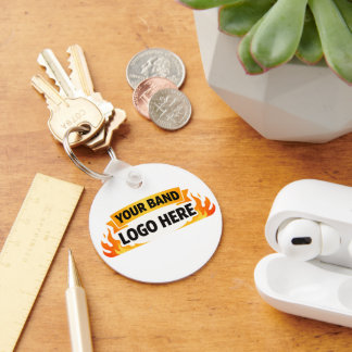 🎵 Band Merch Keychain | Custom Band Logo